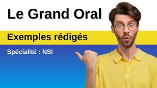 🎤 Grand oral - ✍️ Exemples rédigés en 💻 NSI - Réduire l’Anxiété - 4/9