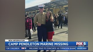 Camp Pendleton Marine reported missing