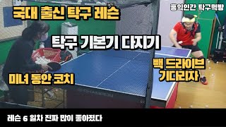 Video interpretation of national table tennis lesson drive back drive feeling (Coach Shin Deuk-hwa)