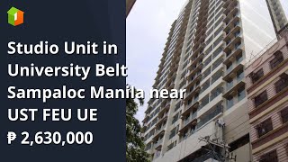 Studio Unit in University Belt Sampaloc Manila near UST FEU UE