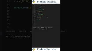 How To Fill Shapes With Color In Python | Python Tutorial