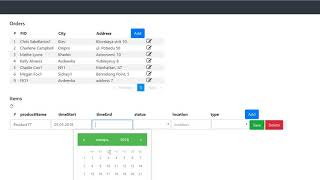 Bootstrap editable table Angular5