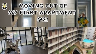 MOVING OUT VLOG || MOVE OUT OF MY FIRST APARTMENT WITH ME 🚚