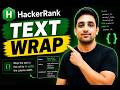 🔥 HackerRank Python Text Wrap | Easy Explained (Step-by-Step)