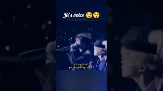 Jk voice 😯 just fire💥🔥🔥#btsmember #Bts#jk#jeon #jungkook #voice #fire #jk