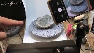 Pyritized fossil crab 3D model creation (MagicSwift Plus 3D scanner)