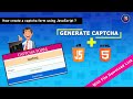 How to Create a text captcha using JavaScript in HTML form ? #codingstudio #coding_studio