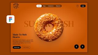 Donut Website UI Design in Figma | Figma Animation Tutorial for Beginners
