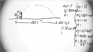 1.3c - 2D Kinematics - Harder Projectile Problem Solving