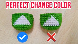 Easy Color Change Secrets for PERFECT Amigurumi | Đổi màu hoàn hảo khi móc thú len