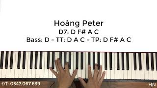 Hướng dẫn: RẢI TAY TRONG PIANO - 03 - l D7 - D7sus4 - D9sus4 - G7 l - HOÀNG PETER