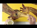 incredible giraffe art easy acrylic pouring anyone can try glue gun ab creative tutorial