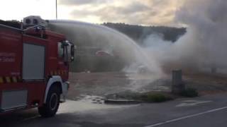 Simulacre d'accident a l'Aeroport de Sabadell