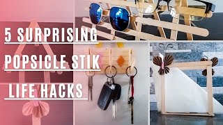 5 Ice Cream Sticks Life Hacks  |  Popsicle Sticks Craft DIY