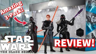 Black Series Jedi Fallen Order 3 Pack Review! (Inquisitor Cal, Second Sister, &