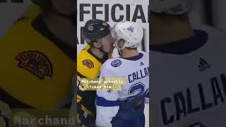 Remember when Brad Marchand LICKED him? 😬 🤦‍♂️