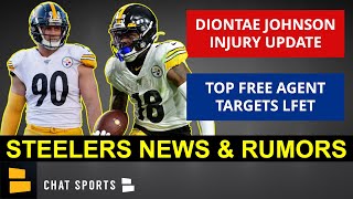 Pittsburgh Steelers News On Diontae Johnson Injury, TJ Watt, Kenny Pickett & NFL Free Agent Targets