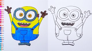How To Draw Minion Bob Easy drawings
