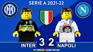 Inter - Napoli 3-2 • Serie A 2021/22 • Gol e Sintesi 21/11/21 • All Goals & Highlights Lego Football