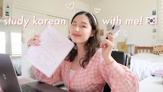 LEARN KOREAN: study korean with me bc i'm going to korea again!