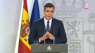 Sánchez promete a PP, Cs y Podemos unidad de acción para aplicar cualquier medida excepcional
