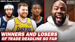 Winners And Losers Of NBA Trade Deadline So Far | Numbers On The Board