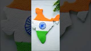 DIY India map #art #craft #clay #youtubeshorts #republicday #diy #shorts #viral #trending #youtube