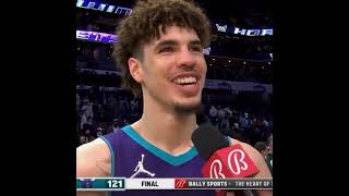 LaMelo says ‘WATER’ was the key to success vs. the Pacers 😂🔑| #shorts