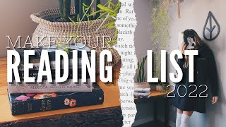 How To Organize a Reading List | 2022 TO-READ LIST