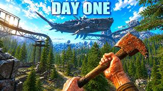 Day 1 NEW Open World Craft Build Survival Game...