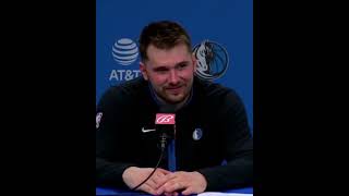 Luka Doncic about exchanging words with one of the Pistons' assistant coaches in tonight's game