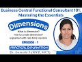 Mastering Dimension Setup: Unleash the Power of Dynamics 365 Business Central |#episode #1 #tutorial