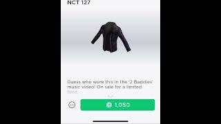 Roblox New Limited 2 Baddies Gem Stone Jacket - NCT 127