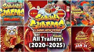 Subway Surfers All Lunar New Year Trailers (2020-2025)