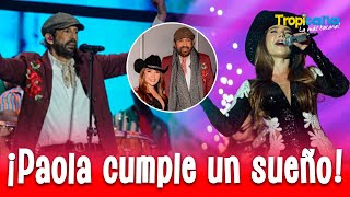 Paola Jara cumple sueño al ver a Juan Luis Guerra en la Feria de Manizales