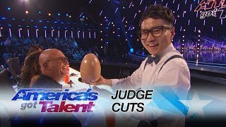 Jeki Yoo: Magician Amazes With Hidden Card Trick - America's Got Talent 2017