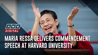 Maria Ressa delivers commencement speech at Harvard University | ANC