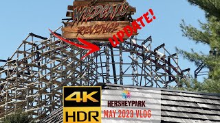 Hersheypark Wildcat's Revenge Update | Our first Saturday park visit | May 6, 2023 | 4K HDR Vlog