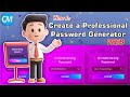 Build a Responsive Random Password Generator Website | HTML CSS JavaScript Project
