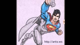 How to draw superman