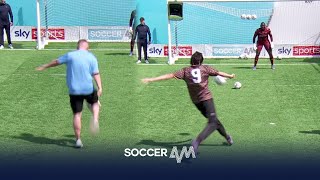 Man City fans take on Soccer AM in the Volley Challenge! 💪
