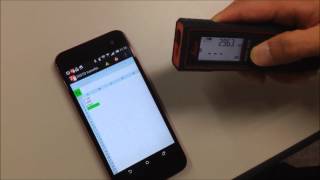 レーザー距離計 D110 とAndroid版アプリ 『disto transfer』でデータ転送