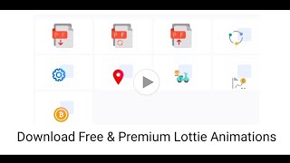 How to Download Free & Premium Lottie JSON & gif animations files