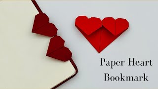 DIY Paper HEART Bookmark!!! Paper Crafts For School / Origami Bookmark / Paper Craft / origami heart