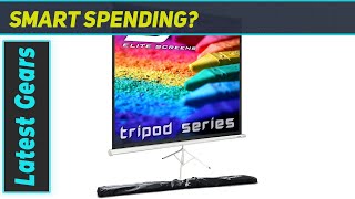 Elite Screens Tripod Series 136-INCH 1:1 Ultra HD Projector Screen