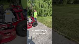 Striping a field with a z3 Ferris#mowing #shorts