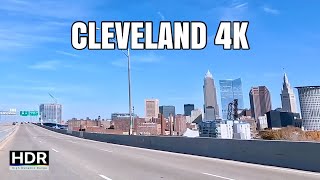 Driving Cleveland 4K || Afternoon HDR || The Terminal Tower Residences, The Arcade, Playhouse Square