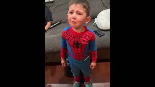 Cry baby Spiderman