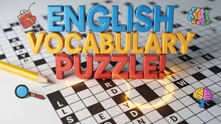 English Vocabulary Crossword Puzzle | Learn New Words Through Fun Games