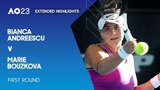 Bianca Andreescu v Marie Bouzkova Extended Highlights | Australian Open 2023 First Round